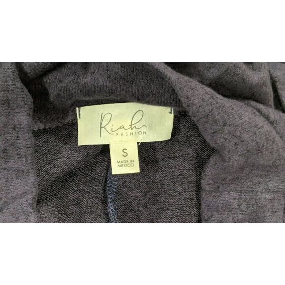 Riah Fashion Womens Small Purple Mock Neck Long Sleeve Pullover Sweater Top - Picture 6 of 7